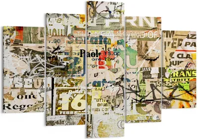 Produktbild von Bild auf Leinwand - Leinwandbild - Graffiti modern - 150x100cm - Wand Bild - Wanddeko - Wandbilder - Leinwanddruck - Bilder - Kunstdruck - Wanddekoration - Leinwand bilder - Wandkunst - EA150x100-3520