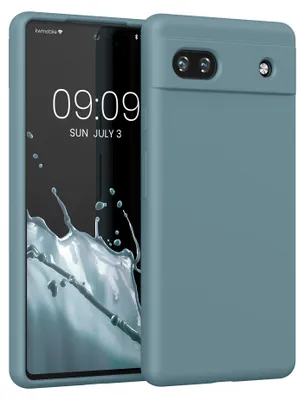 Produktbild von kwmobile Handyhülle für Google Pixel 6a Hülle, für Pixel 6a Case - Hülle Silikon - kabelloses Laden - Arctic Night