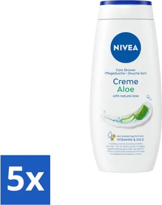Produktbild von NIVEA Duschcreme Aloe 250 ml - Vorteilspack - 5 Stücke