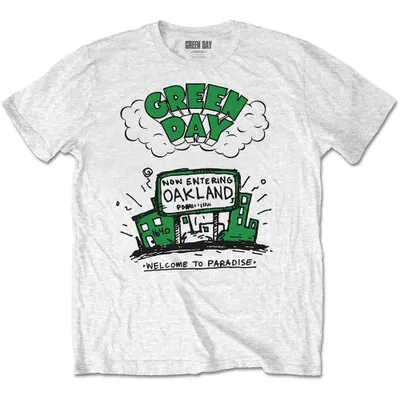 Obrázek produktu pro Green Day Welcome to Paradise White L Tričko