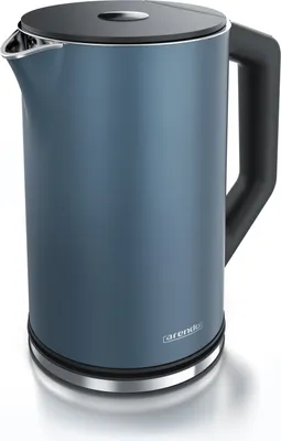 Produktbild von Arendo Wasserkocher, 1,5 l, 2200 W, Edelstahl, Doppelwand, Temperatureinstellung 40° - 100 °C mit Anzeige,
