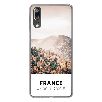 Produktbild von MuchoWow® Handyhülle Schutzhülle Hülle für Huawei P20 Frankreich - Herbst - Mons Silikon Softcase Handy Hülle - Hardcover