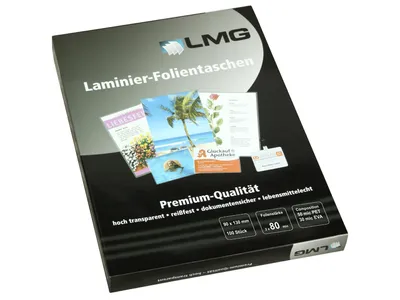 Produktbild von LMG LMG90X130X80 100x Laminierfolien glänzend für Kleinformat