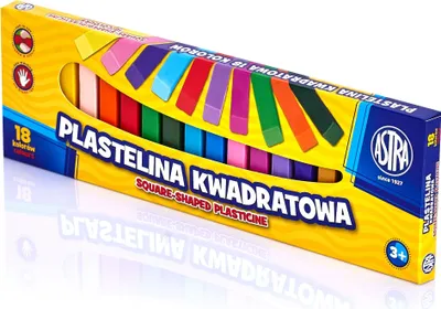 Immagine prodotto di Astra Plastelina kwadratowa 18 kolorów - do modelowania
