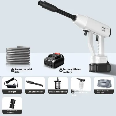 Produktbild von Auto Akku-Hochdruckreiniger - 21V kabellose Waschpistole - 1,3 MPa - Tragbar - 1 Akku