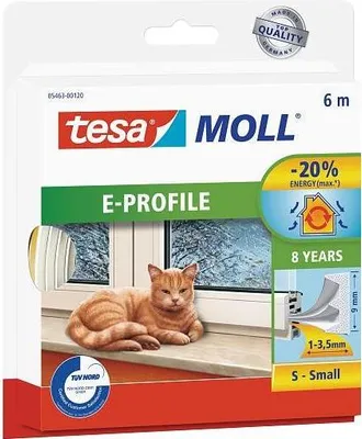 Zdjęcie produktu dla tesamoll 6m Door/window Dichtungsgummi Selbstklebend Braun (05463-00121-00)