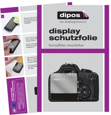 Zdjęcie produktu dla 6x folia ochronna do Canon EOS 500D przezroczysta folia ochronna na ekran dipos