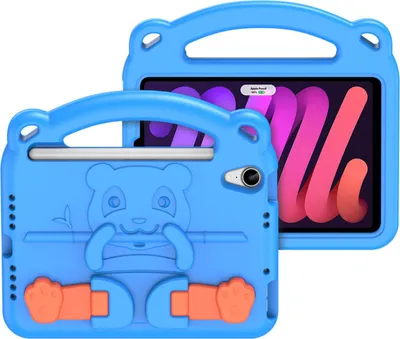 Obrázek produktu pro Dux Ducis Panda Armor Pouzdro na tablet pro iPad Mini 6 2021 Ochranný kryt pro děti + stojánek EVA Blue