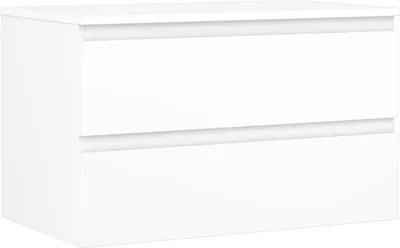 Zdjęcie produktu dla Mexen Orio szafka łazienkowa podumywalkowa 80 cm z blatem, 2 szuflady, biała mat - 91A10-08047-2-BFFC01