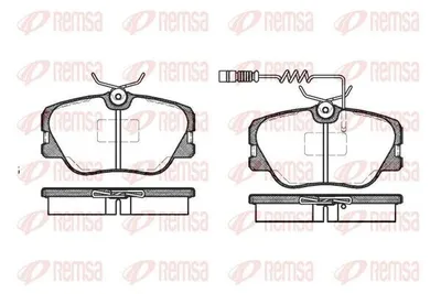 Produktbild von REMSA Bremsbeläge Satz Vorne Bremsklötze passend für MERCEDES-BENZ 190 (W201) 0189.02