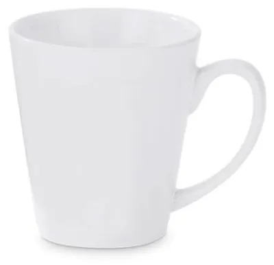 Produktbild von Plottermarie Sublimationsrohlinge Sublimations-Tassen für personalisierte Geschenkideen – Sublimationsrohlinge, Fotogeschenke, Personalisierung & DIY Latte Tasse - konisch, weiß, glänzend 12er Set