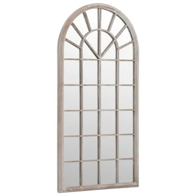 Produktbild von vidaXL Gartenspiegel Sandfarben 90x45 cm Eisen