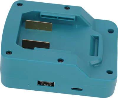 Image de Adaptateur de recharge sans fil pour téléphone portable, compatible avec les batteries PARKSIDE X20V TEAM PAP20A1, PAP20A3, PAP20B1 et PAP20B3 dotées d'un port USB-C vers CC