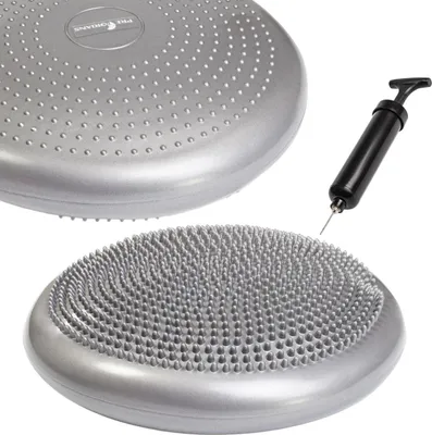 Produktbild von Sensomotorisches Kissen 34 cm Rücken Training gleichgewichtskissen + Pumpe Grau