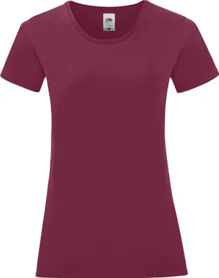 Produktbild von Fruit of the Loom - "Iconic 150" T-Shirt für Damen FK2487 (S) (Burgunderrot)