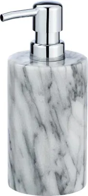 Produktbild von Marmeren Vloeibare Zeepdispenser, 7,5 x 18 x 8,5 cm, weiß