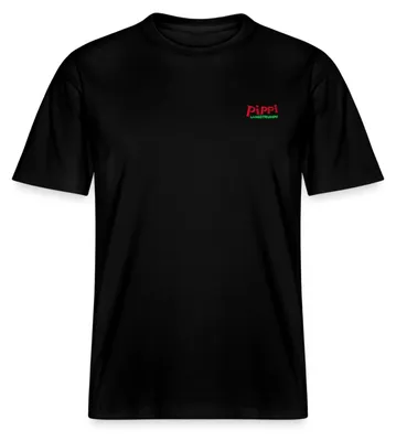 Produktbild von Spreadshirt Pippi Langstrumpf Logo Stick Relaxed Fit Uni T-Shirt, XL, Schwarz