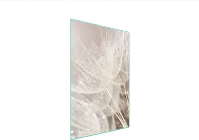 Productafbeelding van Glazen snijplank, 35x52 cm, motief: bloem