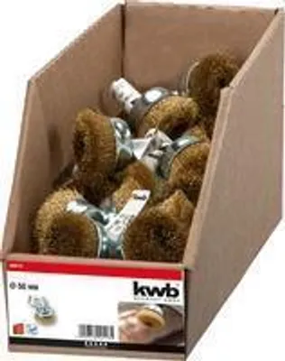 Produktbild von kwb 609113, Topfbürste, 6 mm, 5 cm, 0,2 mm, Metall, Stein, Metall