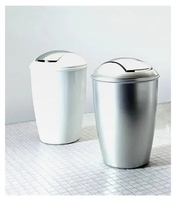 Produktbild von Kosmetikeimer Atlanta mit Schwingdeckel 5 Liter (ØxH): 20 x 30 cm Weiß