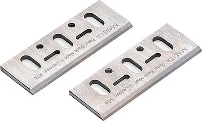Image de Jeu de 2 fers de rabot MAKITA - réaffûtables - 82 mm - D-16346