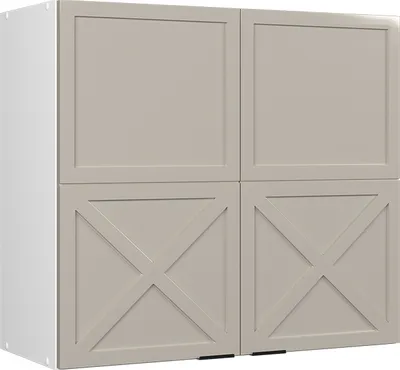 Zdjęcie produktu dla Szklana szafka kuchenna Vicco Fame-Line GreyBeige 80 cm, Model 50232