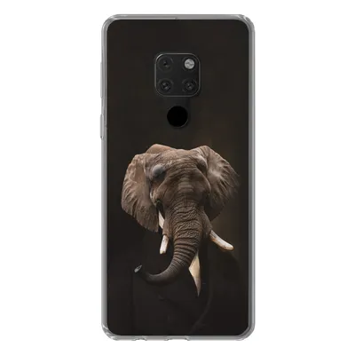 Produktbild von MuchoWow® Handyhülle Schutzhülle Hülle für Huawei P40 Lite Elefant - Tiere - Kunst Silikon Softcase Handy Hülle - Handy