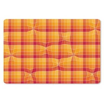 Produktbild von MuchoWow® Schreibtischunterlage Orange - Muster - Abstrakt 60x40 cm - XXL Mauspad - Großes Mauspad