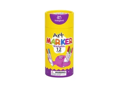 Produktbild von Abwaschbare Filzstifte für Kinder, 12 Stück