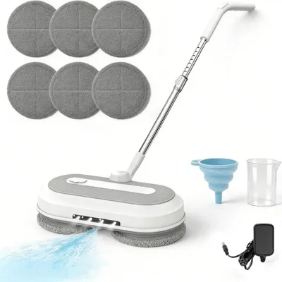 Produktbild von Floating Mop Elektrischer Bodenwischer Akku Mopp Wischer mit 6 Rotierenden Pads