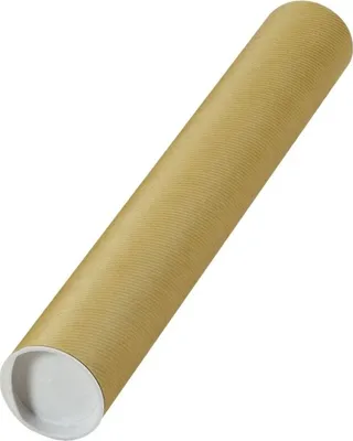 Image de mayer-network 30001362 Tubes d'expédition avec bouchons prémontés - Ø 60 x 430 mm, brun, 24 pièces