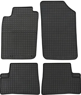 Produktbild von für Peugeot 206 ab 1998 Passform Fußmatten PETEX Gummimatten 4-teilig schwarz Allwettermatten Gummifußmatten