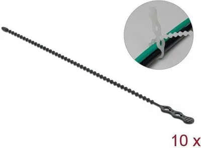 Image de Delock 18966 DELOCK Blitzbinder wiederverwendbar L 210 x B 4,5 mm schwarz