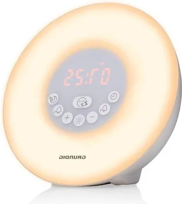 Produktbild von Wake-Up Light – Lichtwecker mit Sonnenaufgangssimulation – Digitaler Wecker mit 10 Naturgeräuschen und Farbwechsel – Inklusive Schlummer- und Timer-Funktion