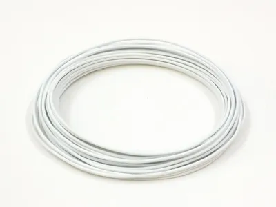Produktbild von 12m Aludraht / Aluminiumdraht, Farbe: weiß