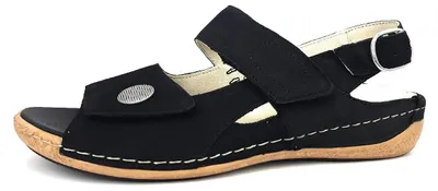 Produktbild von Waldläufer Heliett Damenschuhe Sandalen Bequem Sandale Schwarz Freizeit