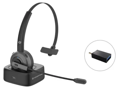 Immagine prodotto di Conceptronic POLONA03BD cuffia e auricolare Wireless A Padiglione Ufficio Bluetooth Base di ricarica Nero