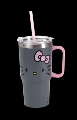 Produktbild von Hello Kitty Coolmug Trinkbecher mit Henkel und Strohhalm
