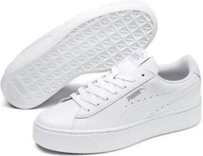 Produktbild von Puma Damen Plateau Sneaker Vikky weiß 38,5