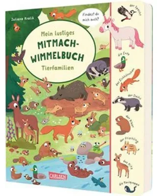 Immagine prodotto di Mein lustiges Mitmach-Wimmelbuch: Tierfamilien
