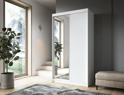 Obrázek produktu pro Zrcadlová skříň s posuvnými dveřmi 120 cm SELIORA - bílá