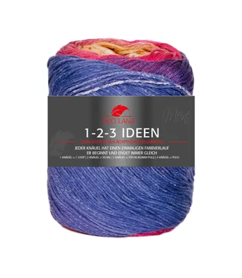 Produktbild von Pro Lana 1-2-3 IDEEN 100 g Sommergarn mit einzigartigem Farbverlauf Farbe 020 - lila/pink