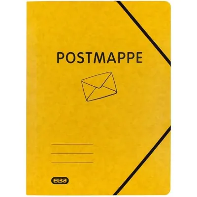 Produktbild von Oxford Top File Eckspannermappe - DIN A4+ - Aufdruck Postmappe - gelb