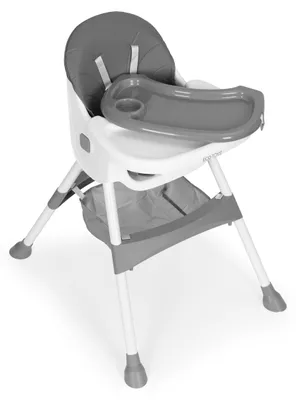 Obrázek produktu pro Dětská jídelní židlička BABY ECOTOYS šedá