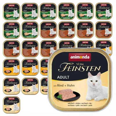 Zdjęcie produktu dla Animonda Vom Feinsten Adult 32x100g Mokra Karma dla Kota Mix 4 Smaków