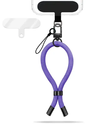 Produktbild von Wristy Edition - Lanyard Universal Handykette - Handgelenk-Schlaufe mit Metall-Karabiner -  Lavendel Lila