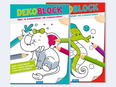 Produktbild von Trötsch Dekoblock mit Klebestreifen 21 x 29 cm, 32 Blatt Softcover