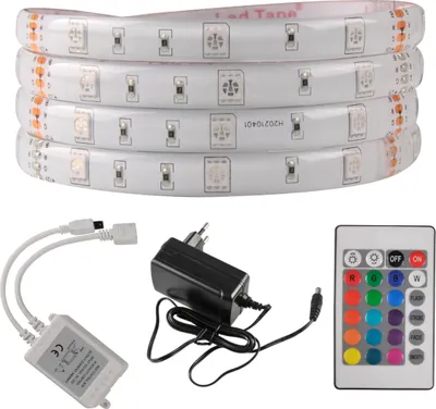Zdjęcie produktu dla Zestaw Taśma LED 18W 5m IP65 RGB kontroler, pilot, zasilacz 314444 Polux
