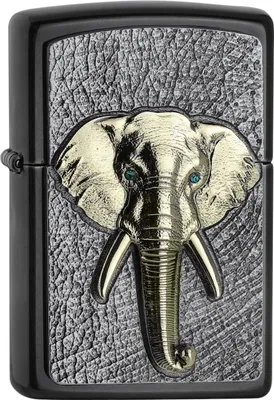 Produktbild von ZIPPO 2006551 Sturmfeuerzeug Elefant Swarovski® Crystal Gray Dusk nachfüllbar Geschenkbox