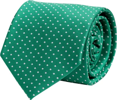 Produktbild von Fabio Farini - 1 Stück verschiedene Herren Krawatten - Schlips mit Punkten in 8cm Breite Breit (8cm), Grün (Weiß)